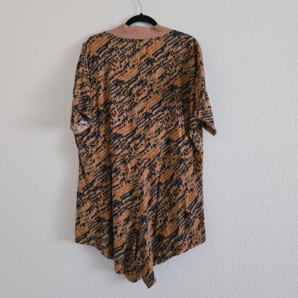 Intimately Free People Why Not Romper Printed Brown Multi Women's S Loose Fit - Picture 5 of 13